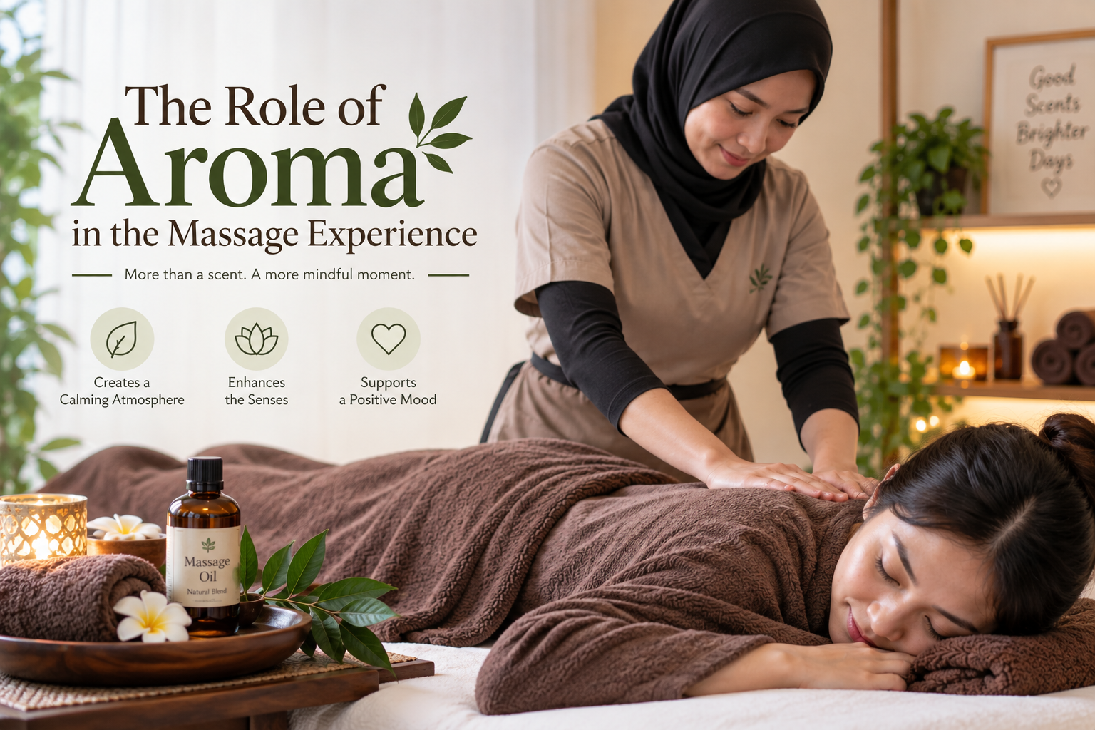 peranan, aroma, dalam, pengalaman, urutan, Minyak Tapil Cap Wanita